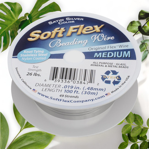 49 Strand Beading Wire, 0.19 Diameter, 100 Feet