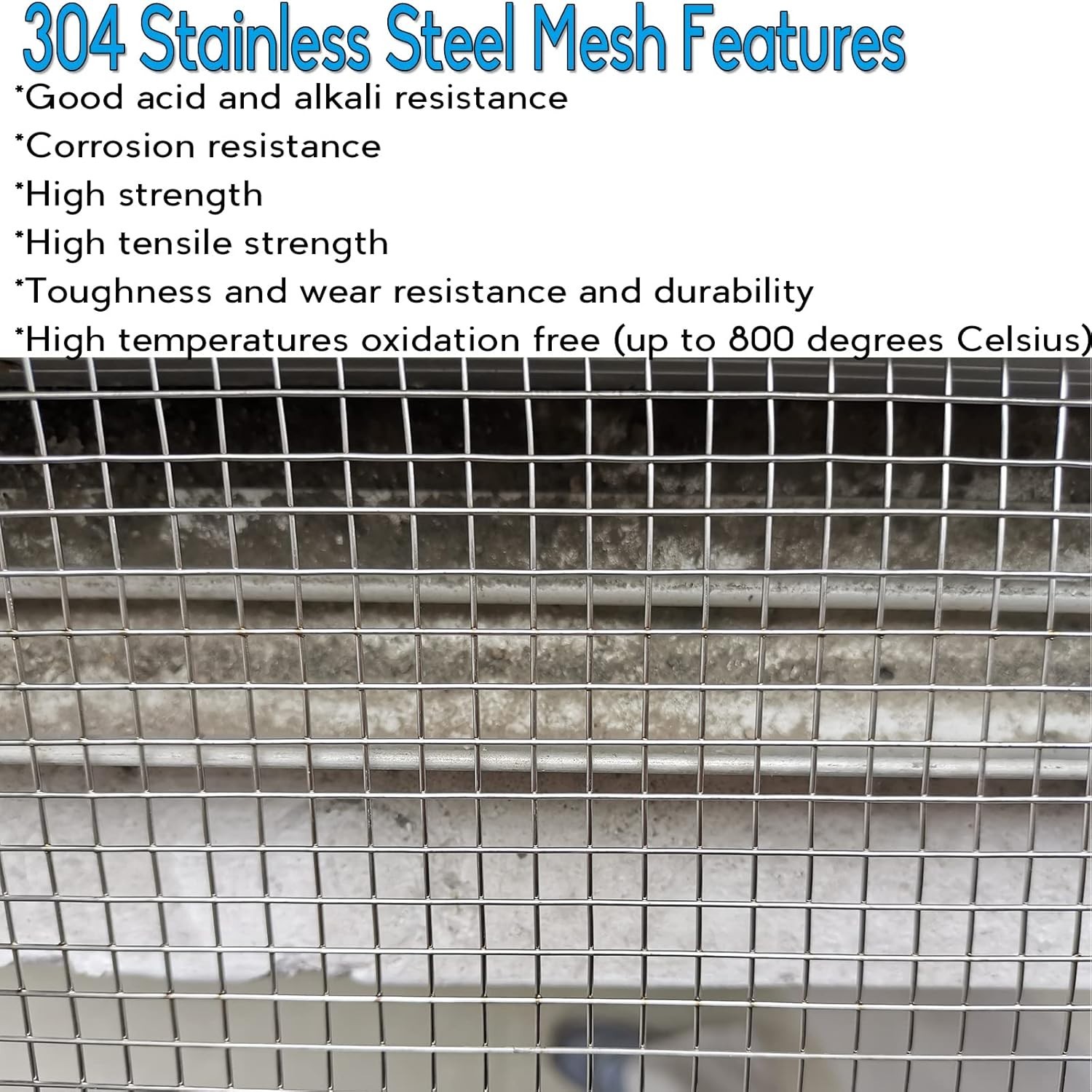 2 Pack 12 X 24 Inches Stainless Steel Mesh Completely Welded for Versatile Uses