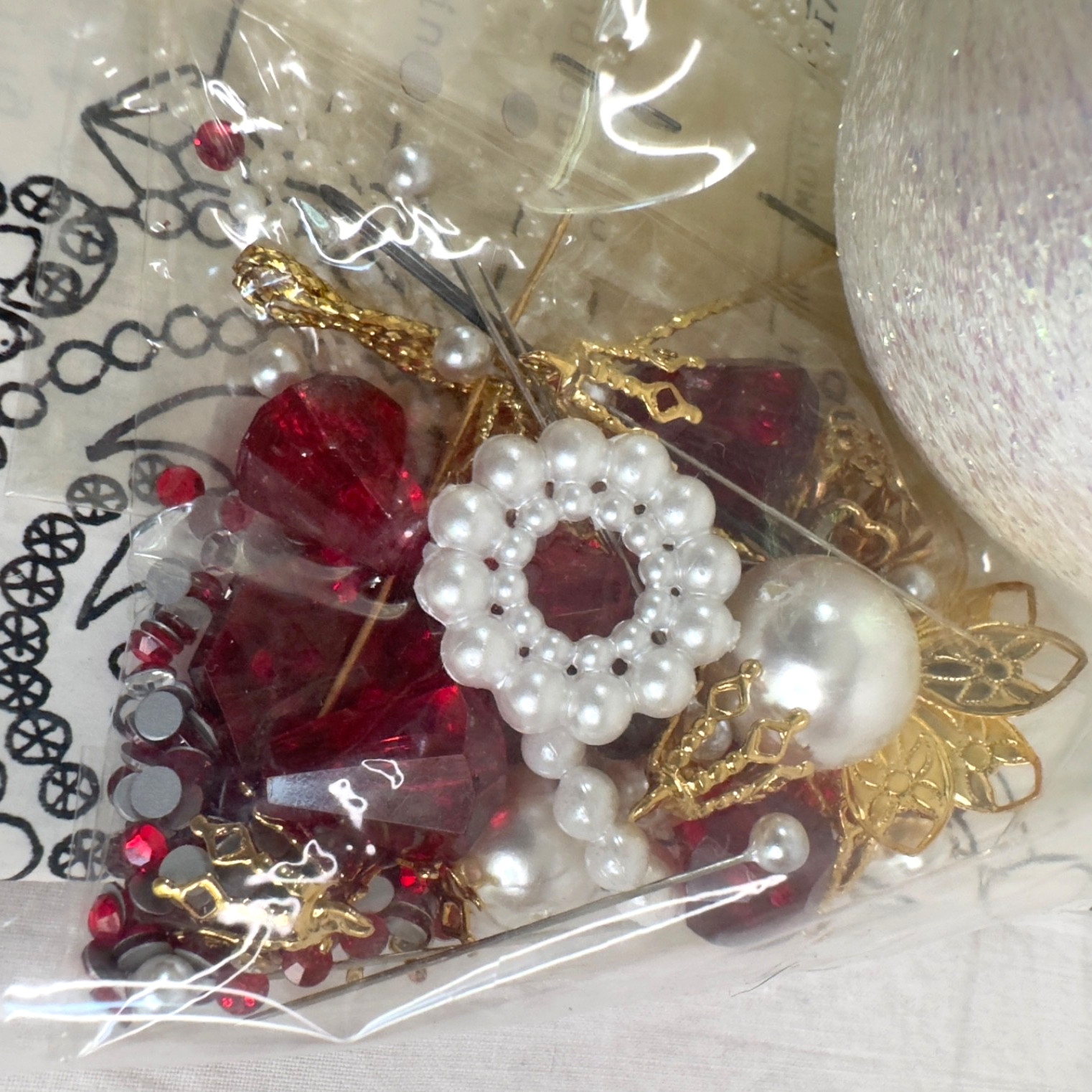 June Zimonick CHRISTMAS Beaded Ornament Kit “ENCHANTING BEAUTY” #SP690 :: NOS