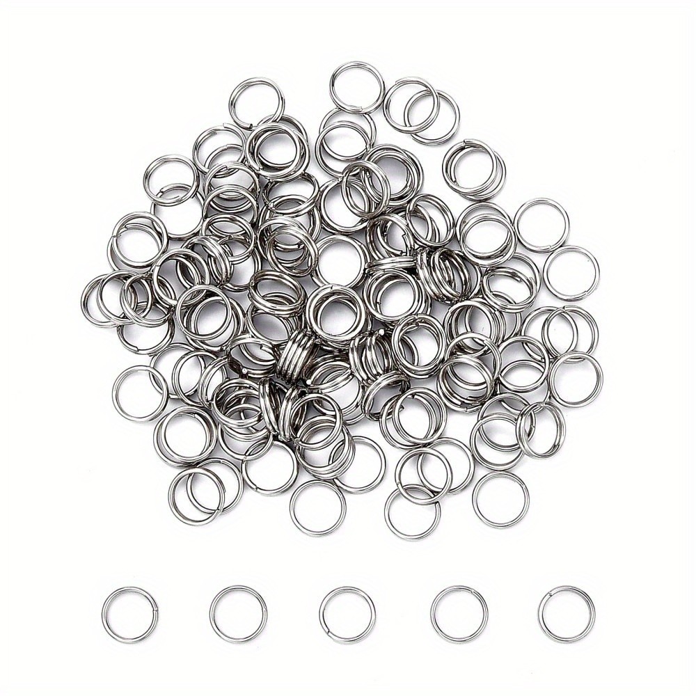 10g Tarnish Resistant Jewelry Findings Original color Stainless Steel Split