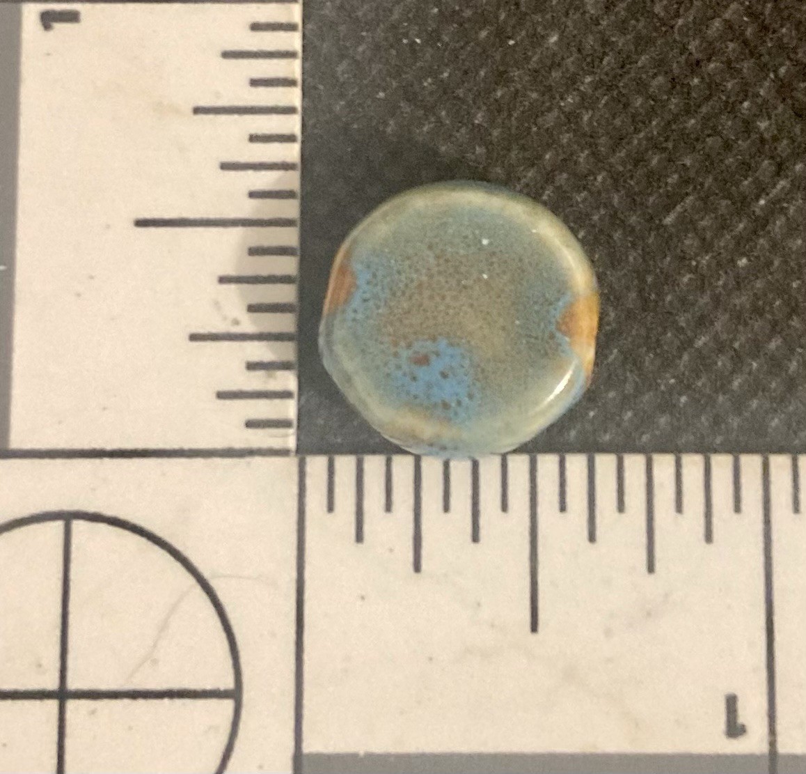 Ceramic Glossy Flat Round Multi Color 14 mm Beads Lot of 100
