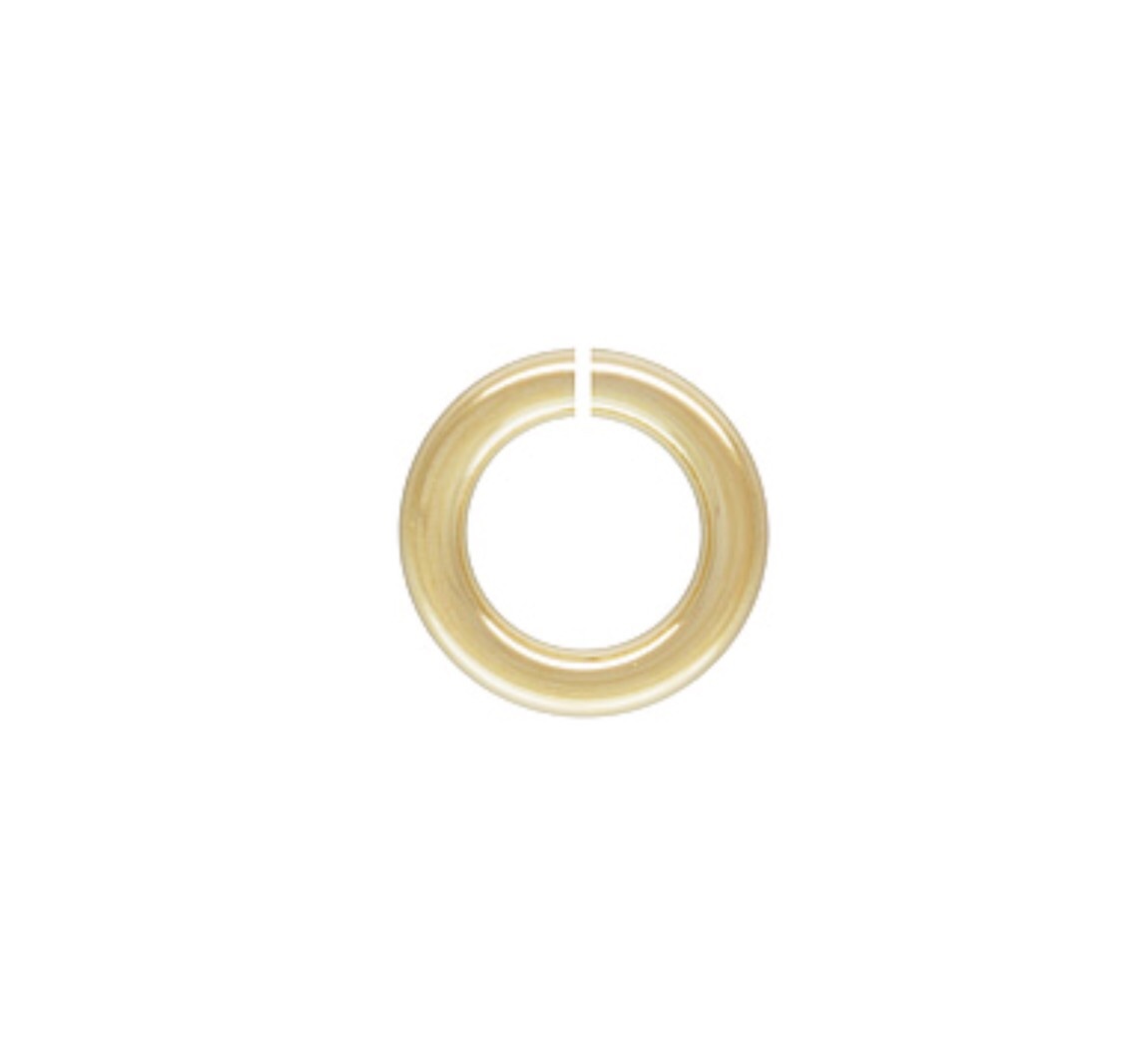 14k Gold Filled 18ga 4mm Open Jump Rings 10pcs #6532-4