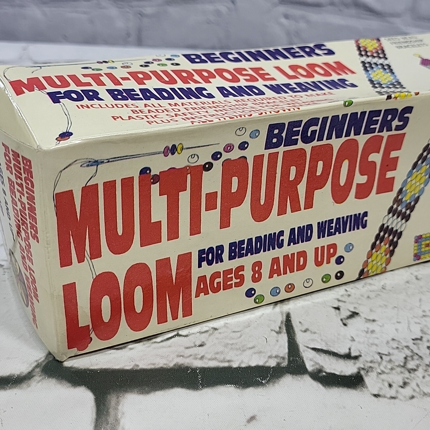 Vintage Beading Loom Weaving Crafts Beginners Starter Set Original Box