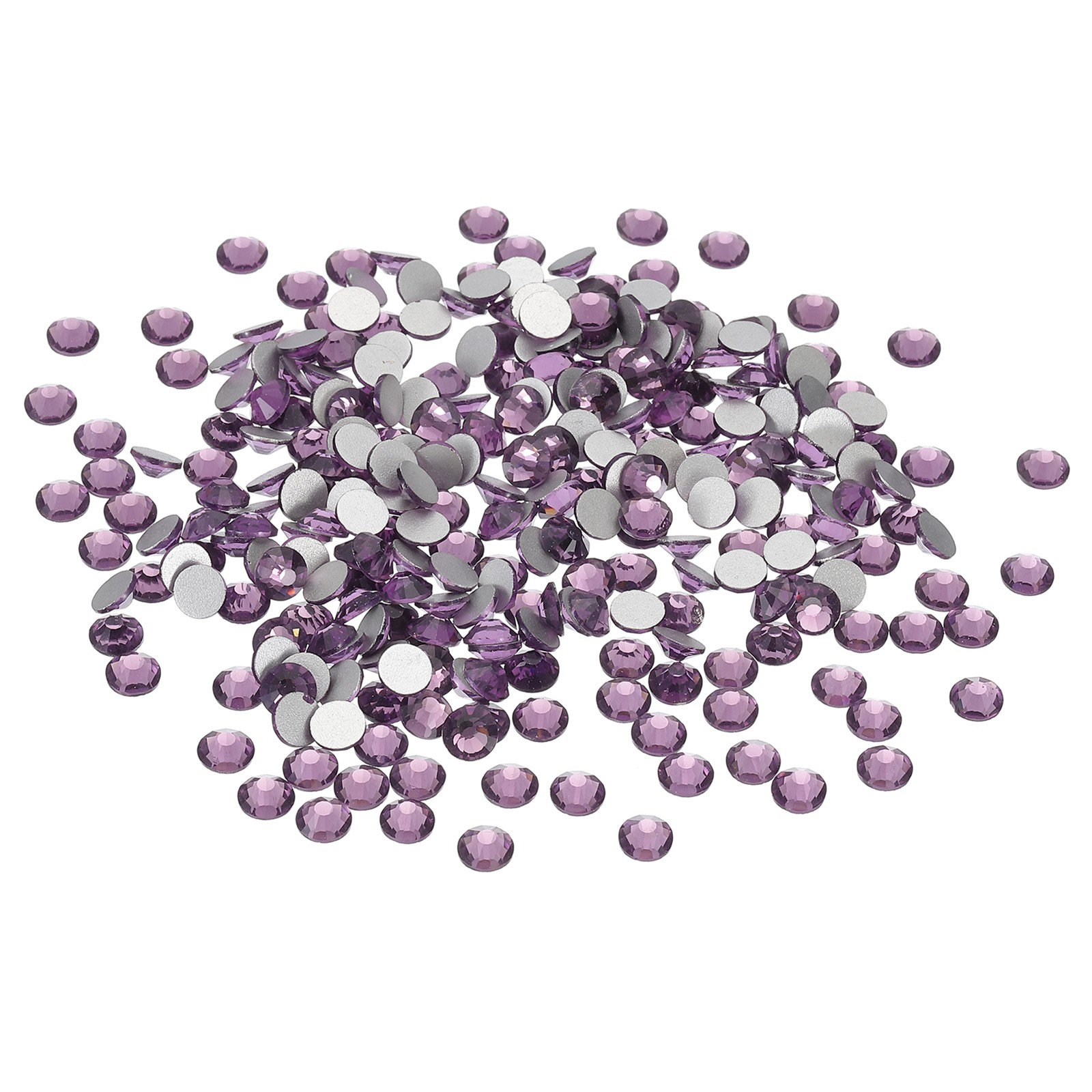 SS30/288Pcs Glass Diamante Rhinestone, Man Made Gems, Lotus Purple
