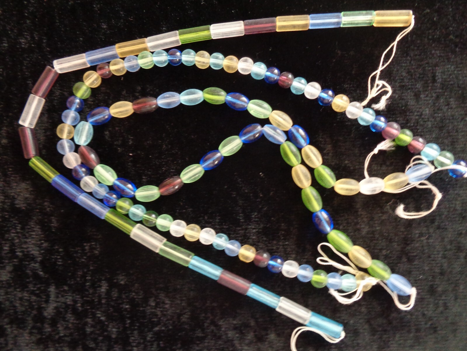 Bead mix, glass, multicolored, 15x6mm round tube/14x8mm oval/8mm round. Sold per