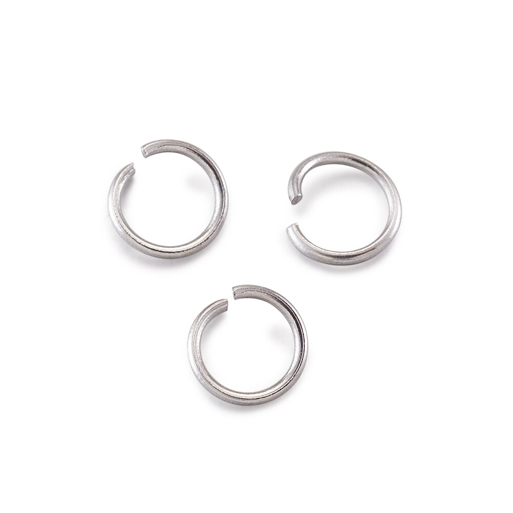 50000Pcs Stainless Steel Open Jump Rings Stainless Steel Color Crafts 4×0.5mm