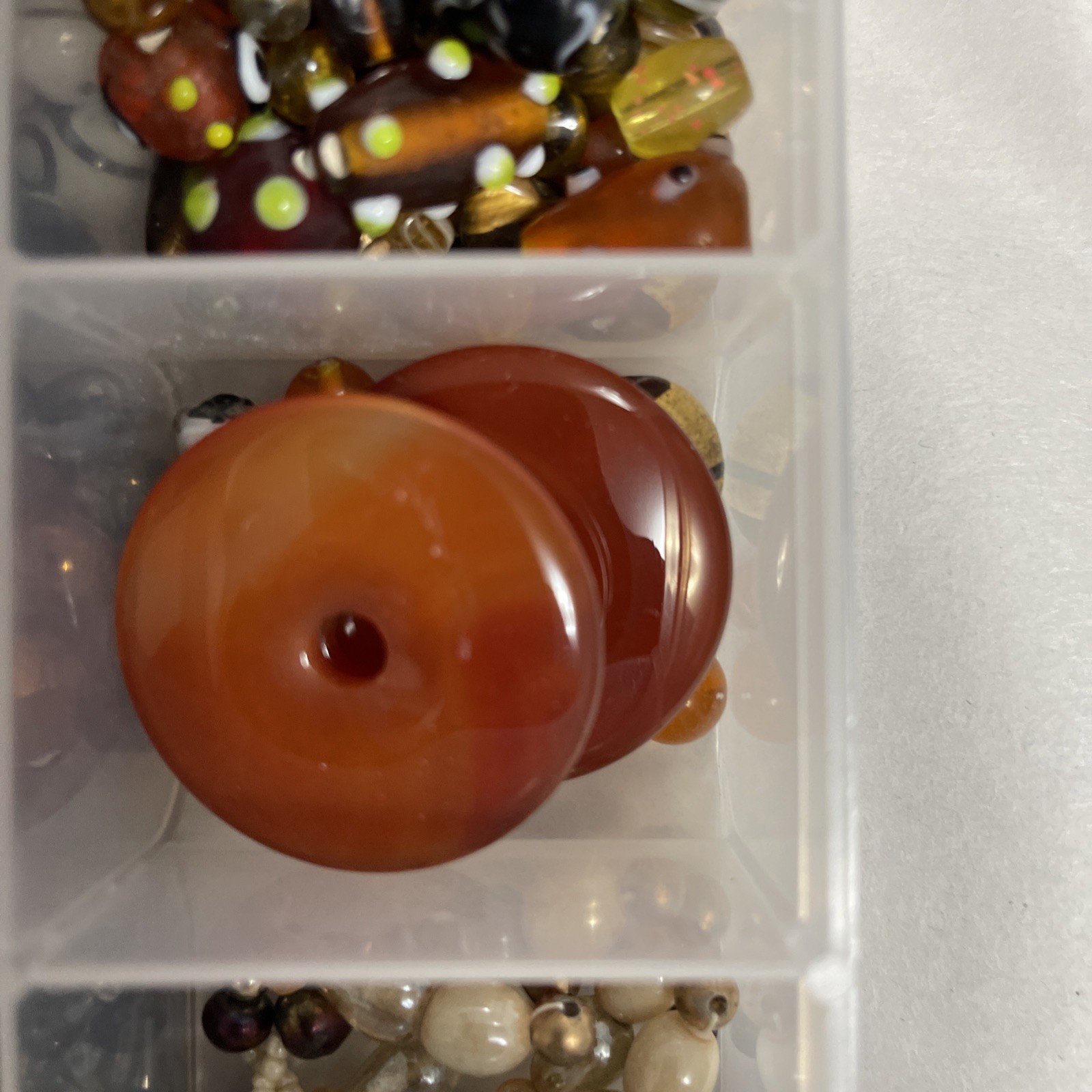 Stones, Glass And Plastic Selection Of High-Quality Beads