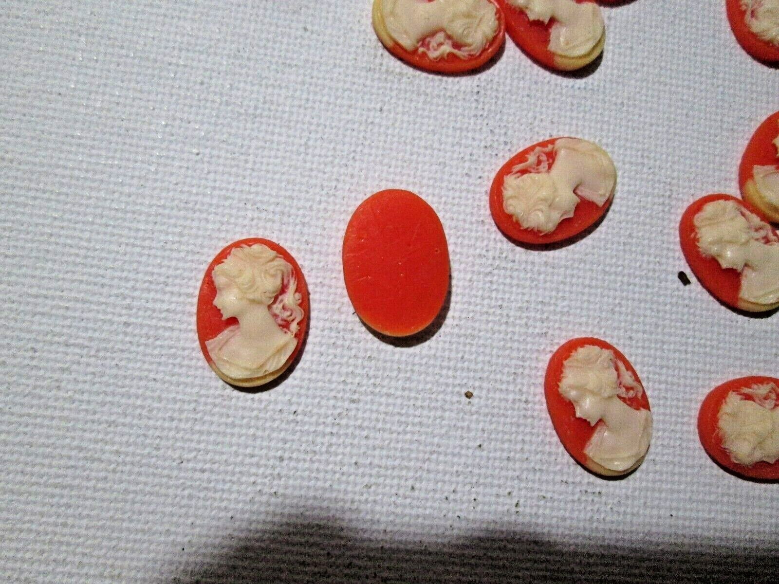 Vintage Store Stock mini cameo cabochon Jewelry Making supplies Finding Resin