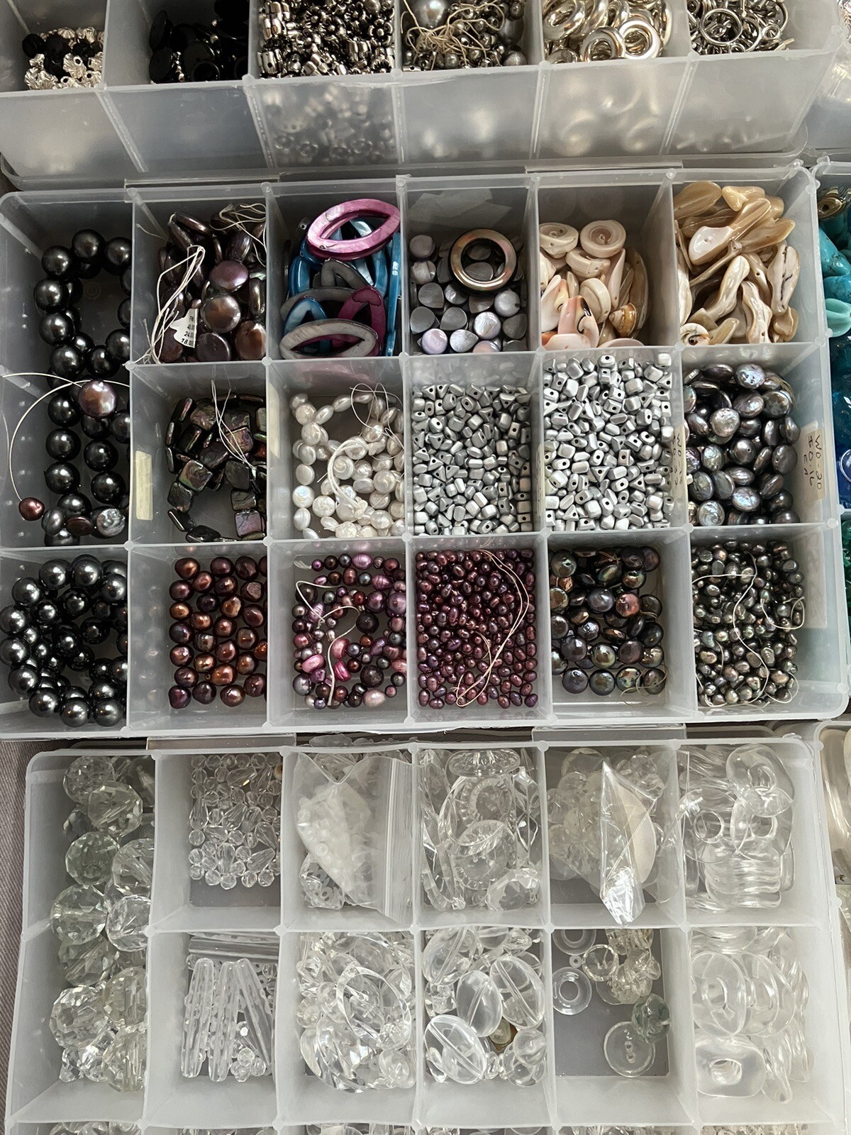 38 Cases Beads, VINTAGE BEADS Jewelry Making Wholesale Old Store Inventory PLUS