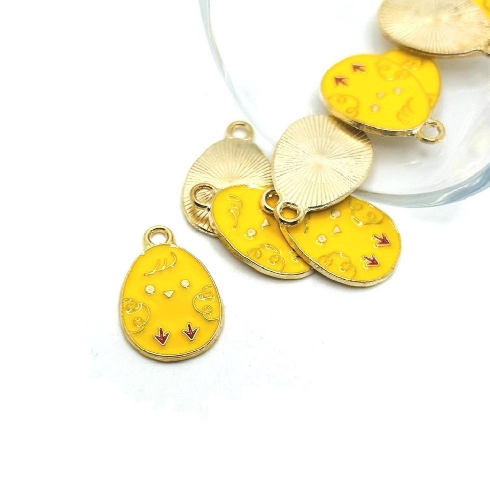 Easter Egg Chick Charms, 22x14mm – US Seller