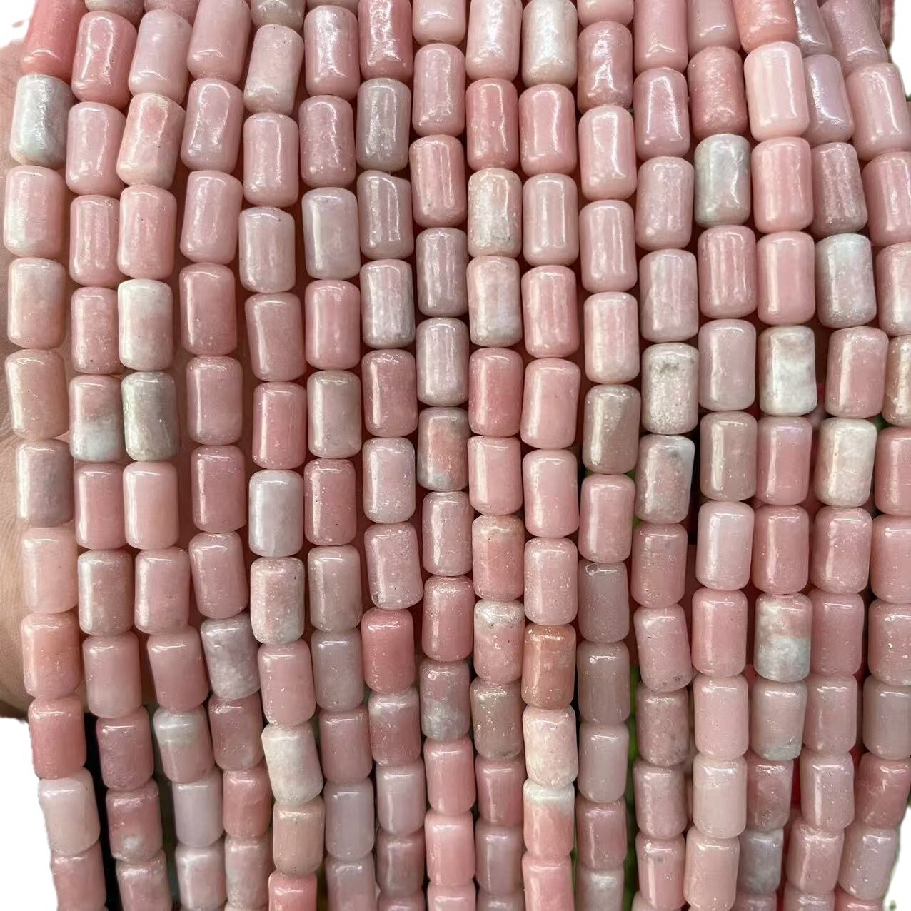 6x10mm Cylinder Natural Imperial Jasper Bucket Shaped Beads for Jewelry Making