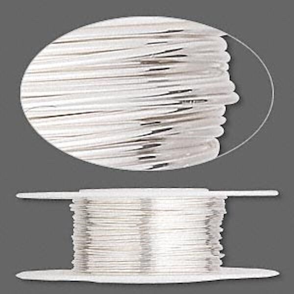 Argentium Sterling Silver 24 Gauge Dead Soft Round Wrapping Wire 25 Feet