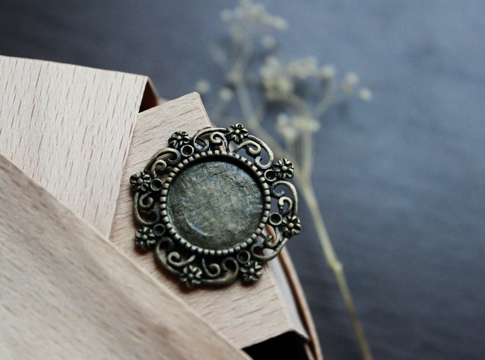 10 pcs round blank for jewelry making cameo cabochon base supplies DIY (BZ007)