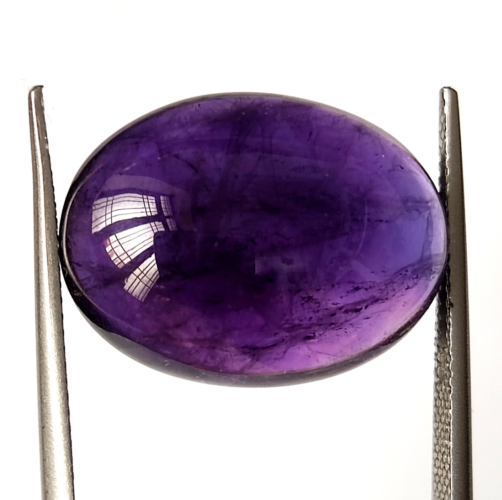 18.00 CARAT NATURAL AFRICAN AMETHYST CABOCHON 15X20 MM OVAL UNTREATED GEMSTONE