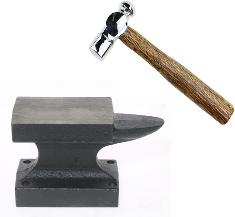 Iron Horn Anvil Bench Block Small Single Base Jeweler Blacksmith Metal Tool