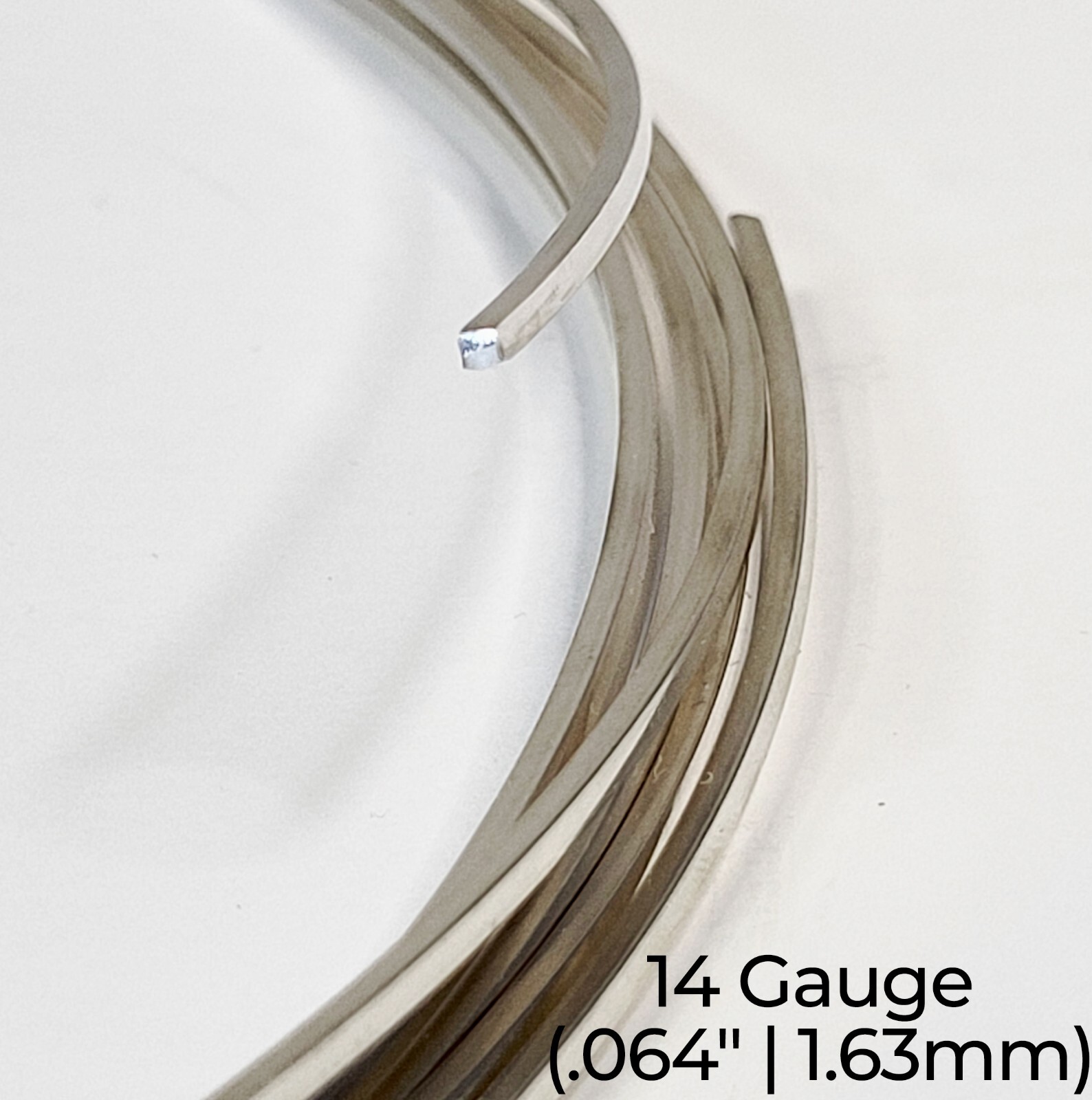 925 Sterling Silver Wire | Square | Dead Soft | 10-24 Gauge | 1-10 Ft | USA