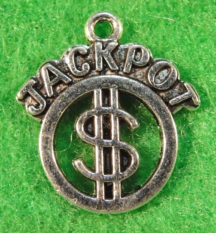 10Pcs. Tibetan Silver JACKPOT $$$$ Charms Pendants Earring Drops PV24