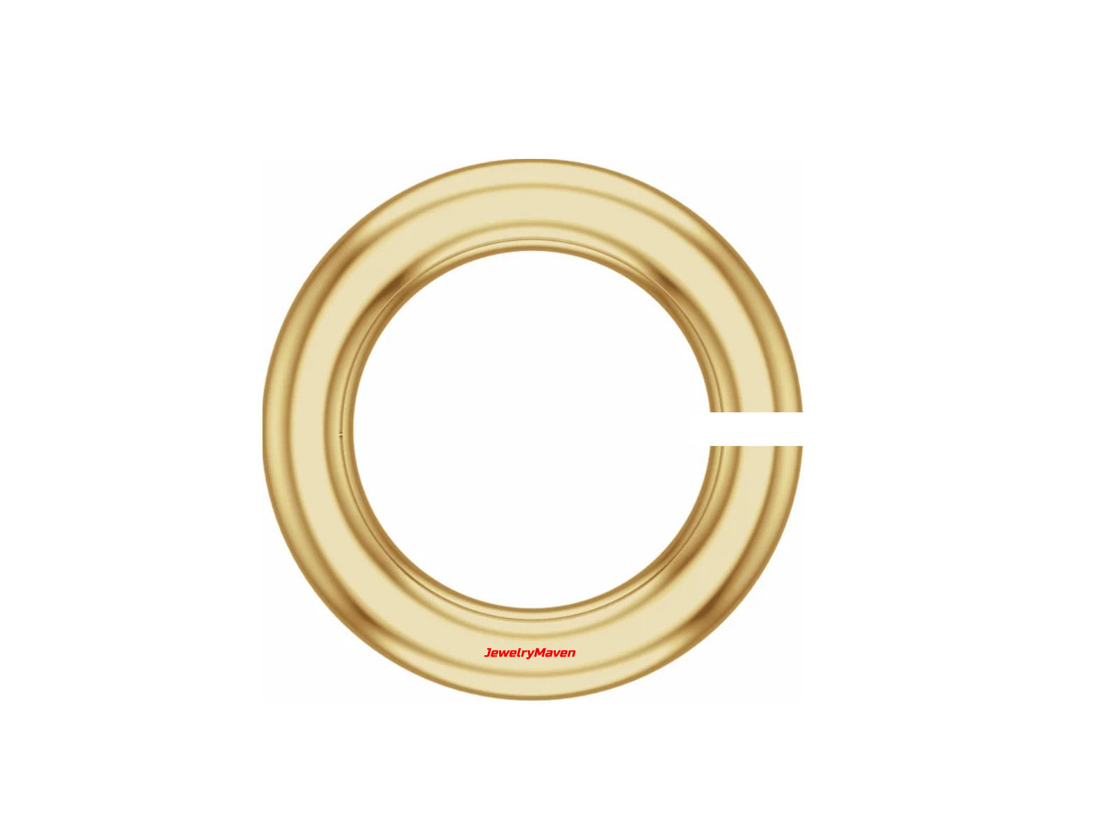 6mm OD 3.8mm ID 14k Yellow Gold 18ga gauge OPEN Jump Ring USA MADE