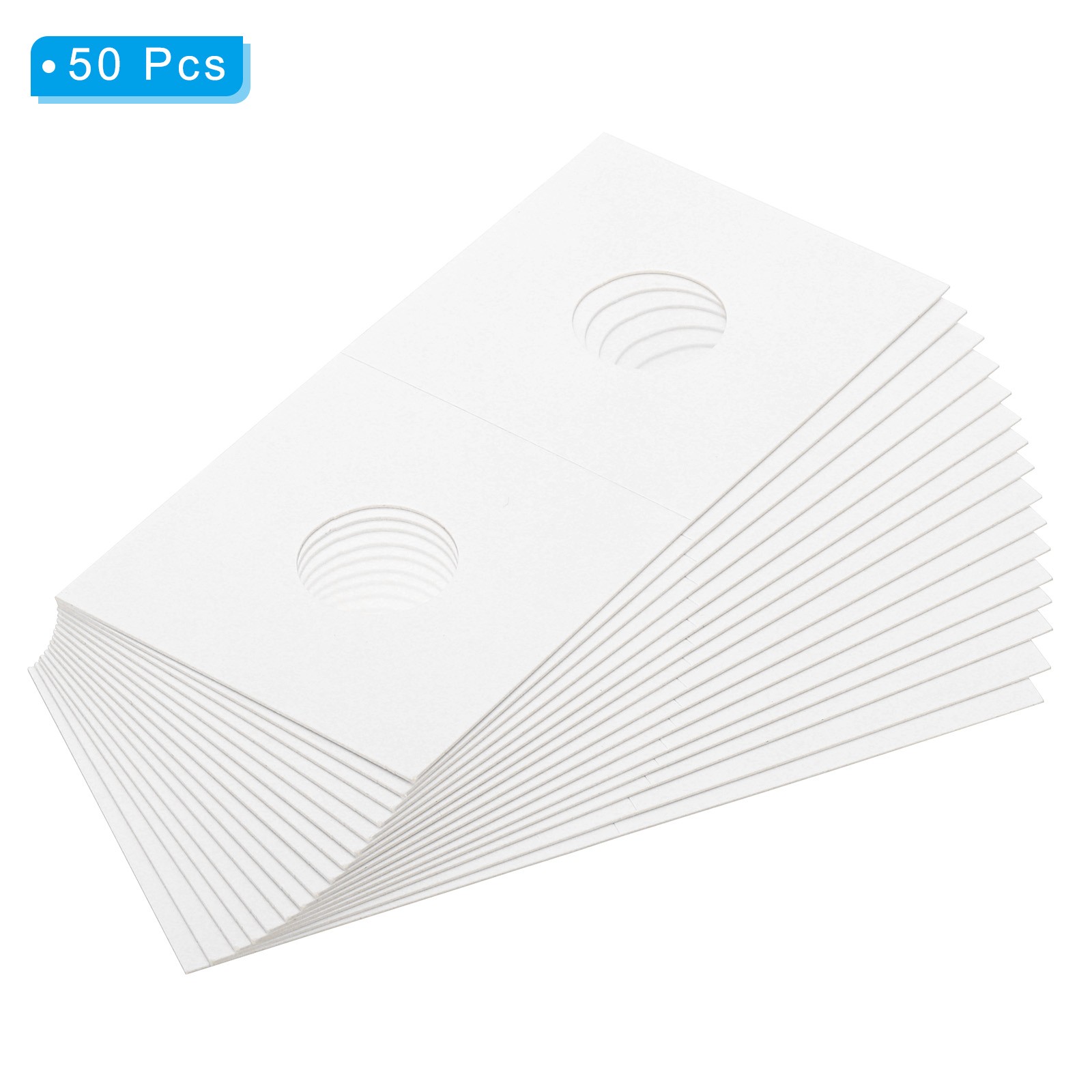 2 x 2 Coin Flips, 50 Pack 17.5mm Cardboard Coin Holder Paper Coin Holders