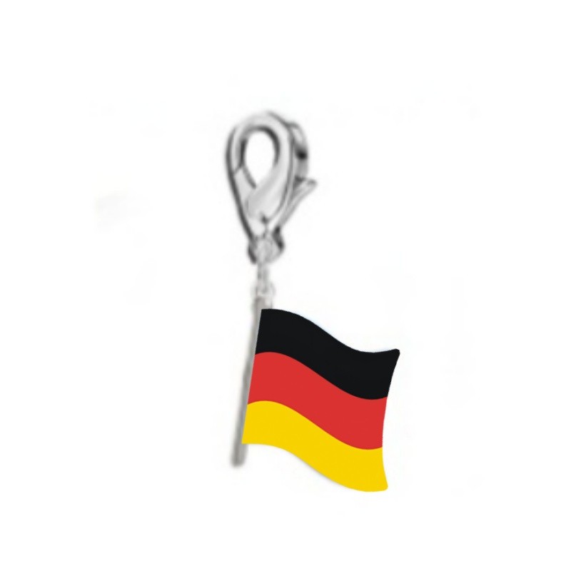 Stainless Steel DIY Jewelry Custom 17*14mm Country Flag Charm for Football Fans