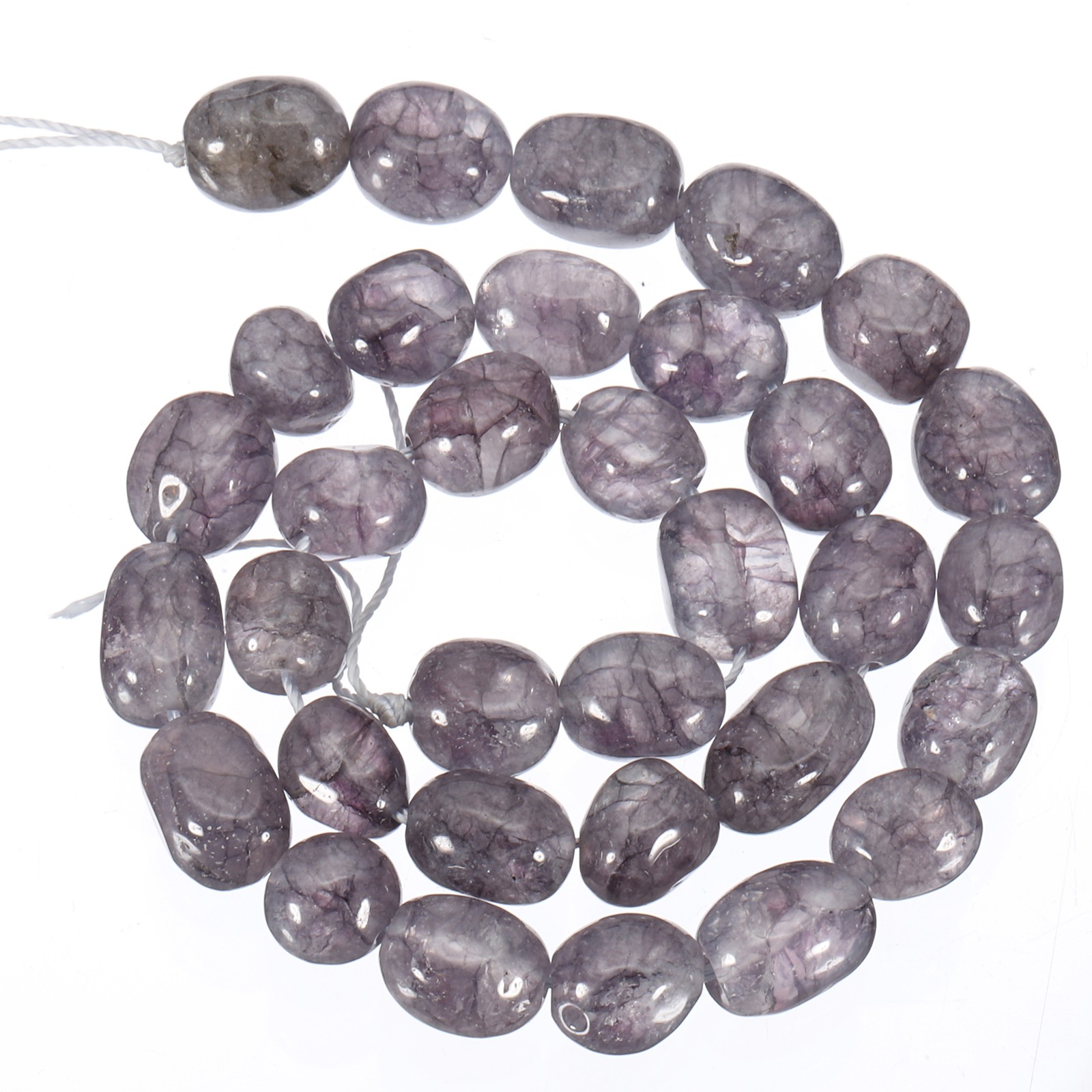 Natural Stone Gemstone Beads 15″ 12x8mm Cuboid Spacer Bead, Blue Grey