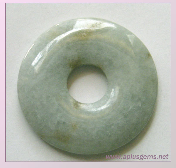 30mm China Old Jade Donut Pendant