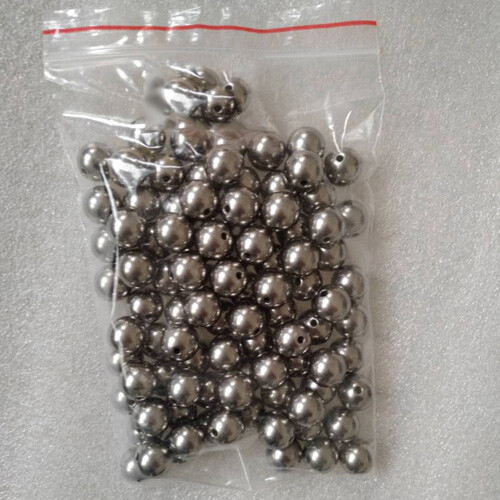 5Pc Round DIY Titanium Beads Ball Bead with holes Bracelet Necklace Buddha Beads