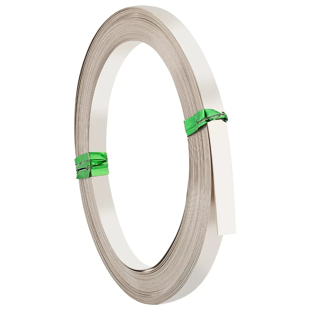 19.7 Feet 5Mm Wide Flat Bezel Wire, Nickel Silver & Platinum DIY Bezel Setting W