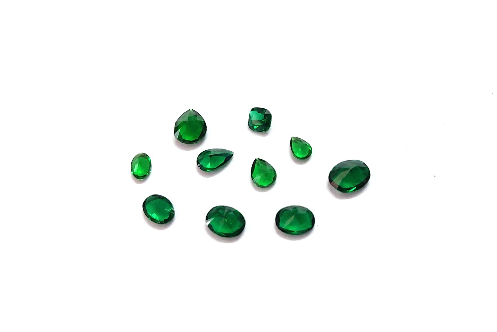 10 Pcs Chrome Diopside Color Cabochon Fancy Shape Chrome Cabochon Small Size A49