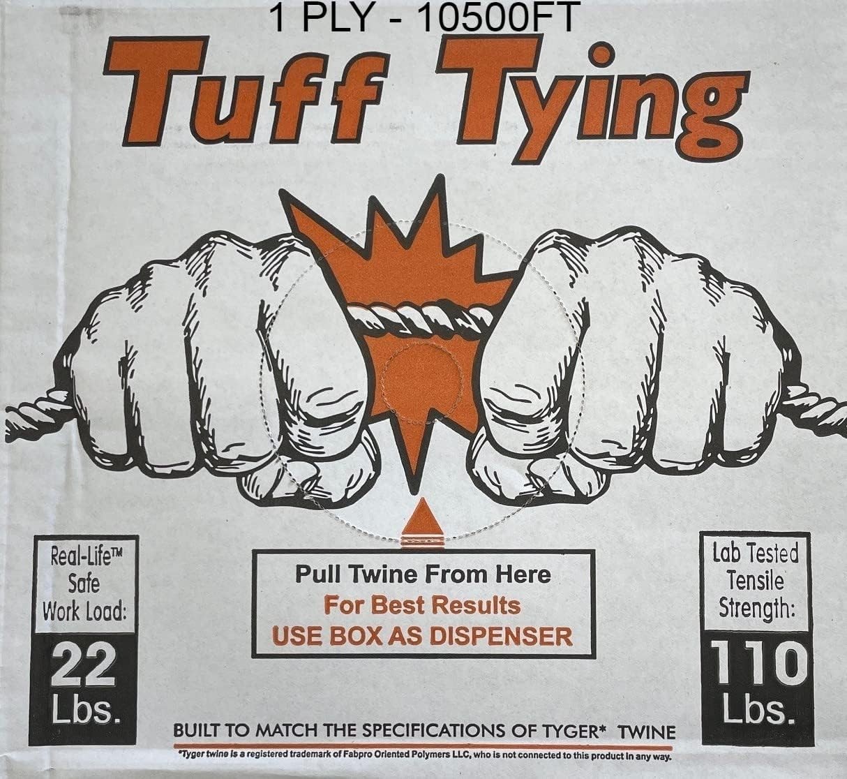 Commercial Tying Twine: 10500ft White Polypropylene, Weatherproof, High Strength