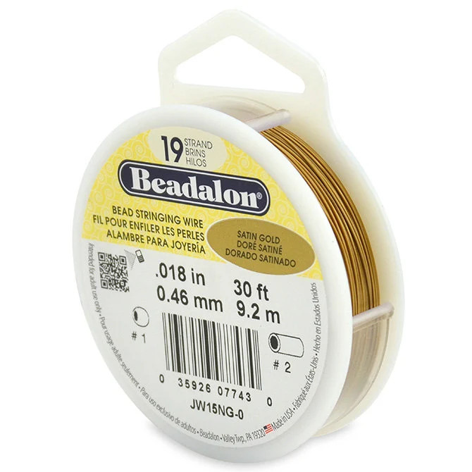 Beadalon 19 Strand Beading Wire: Flexible Stainless Steel Jewelry Wire
