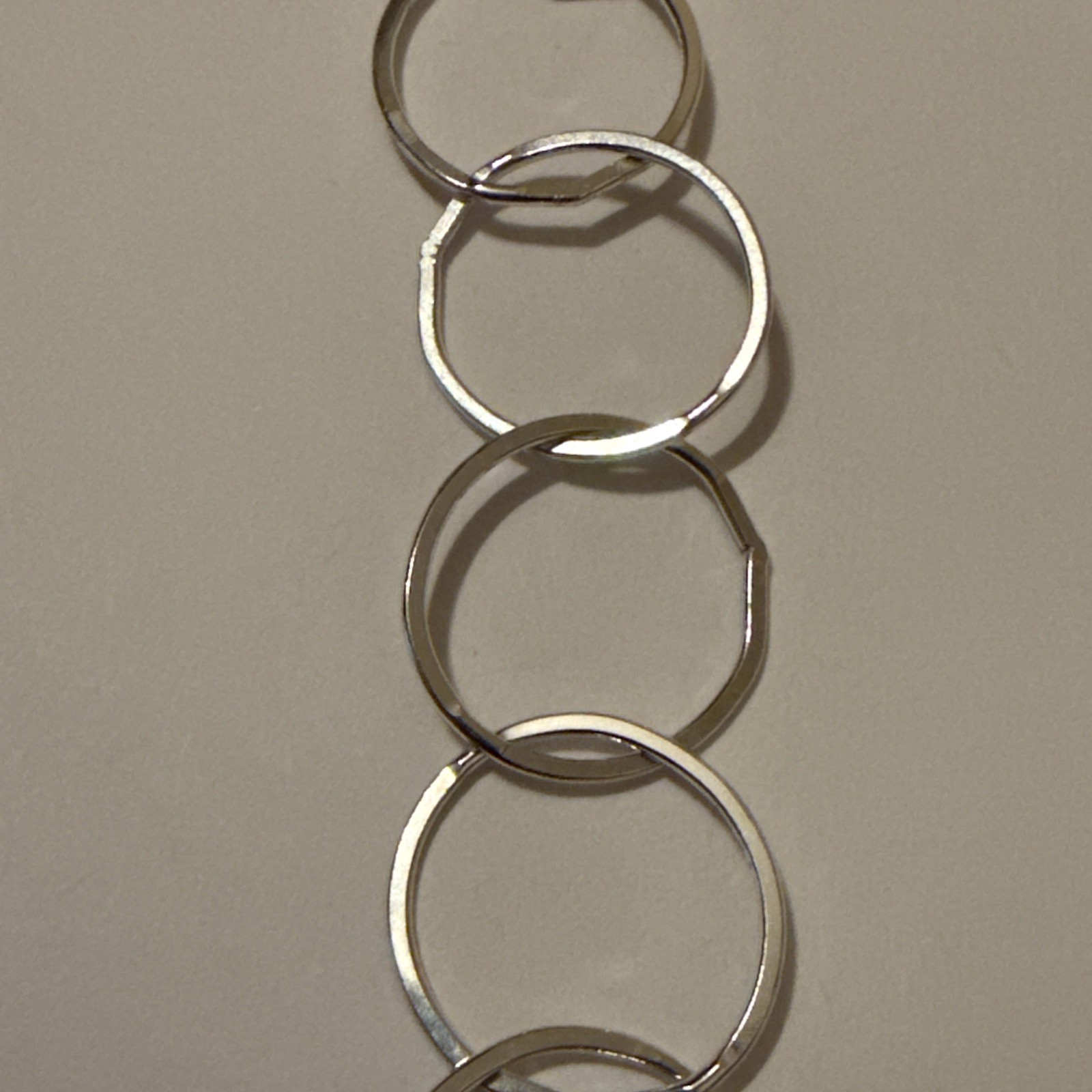 13mm flat cable chain 13mm sterling silver 5ft