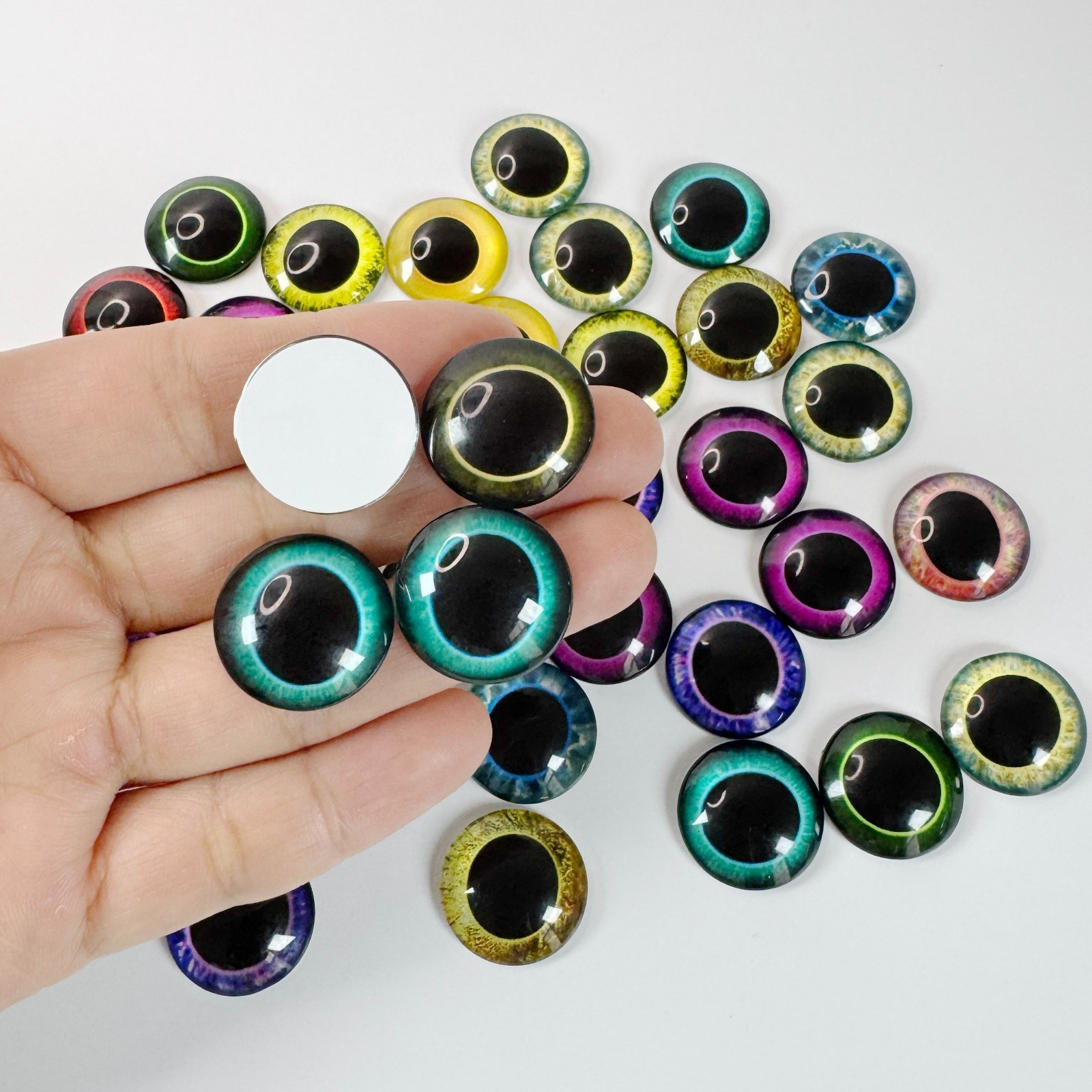 20mm 40PC Glass Eyes Cabochon Craft Animal Owl Eyeball Wholesale