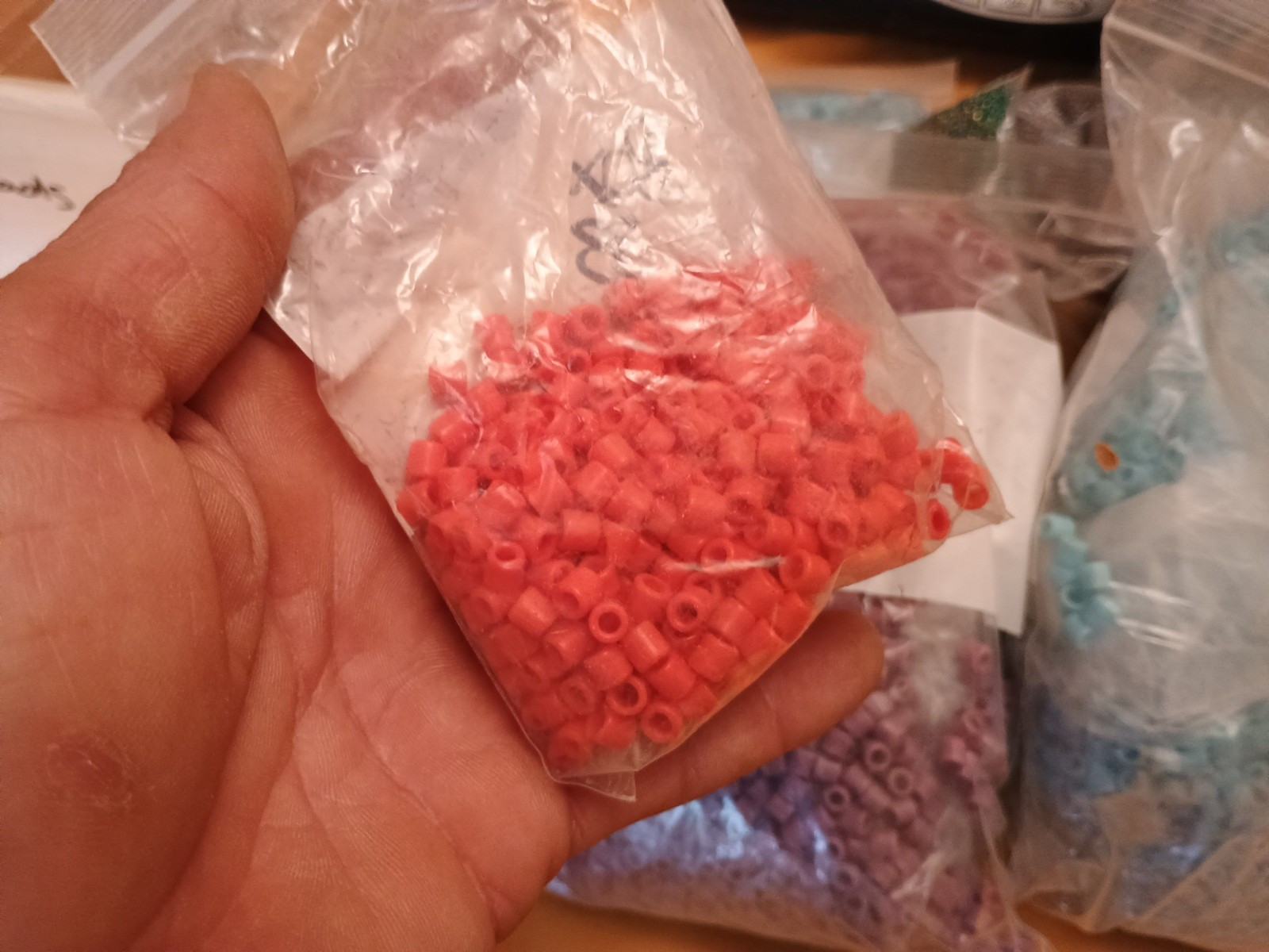 Vintage Fire Mountain Seed Beads Bags Plastics 10/0 11/0 12/0 Box Ab Seeds Mixed