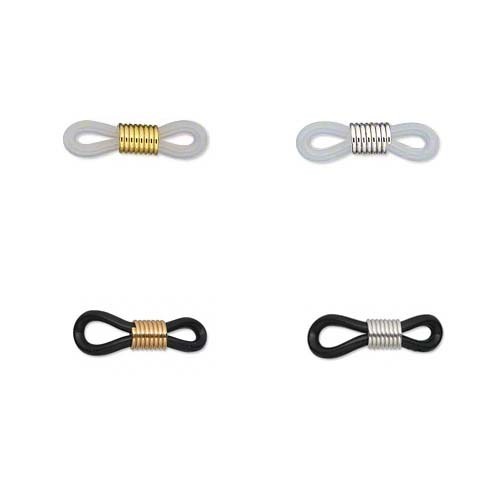 Lot of 100 Rubber Eyeglass Holder Necklace Findings for Eye / Sun Glasses W/Loop