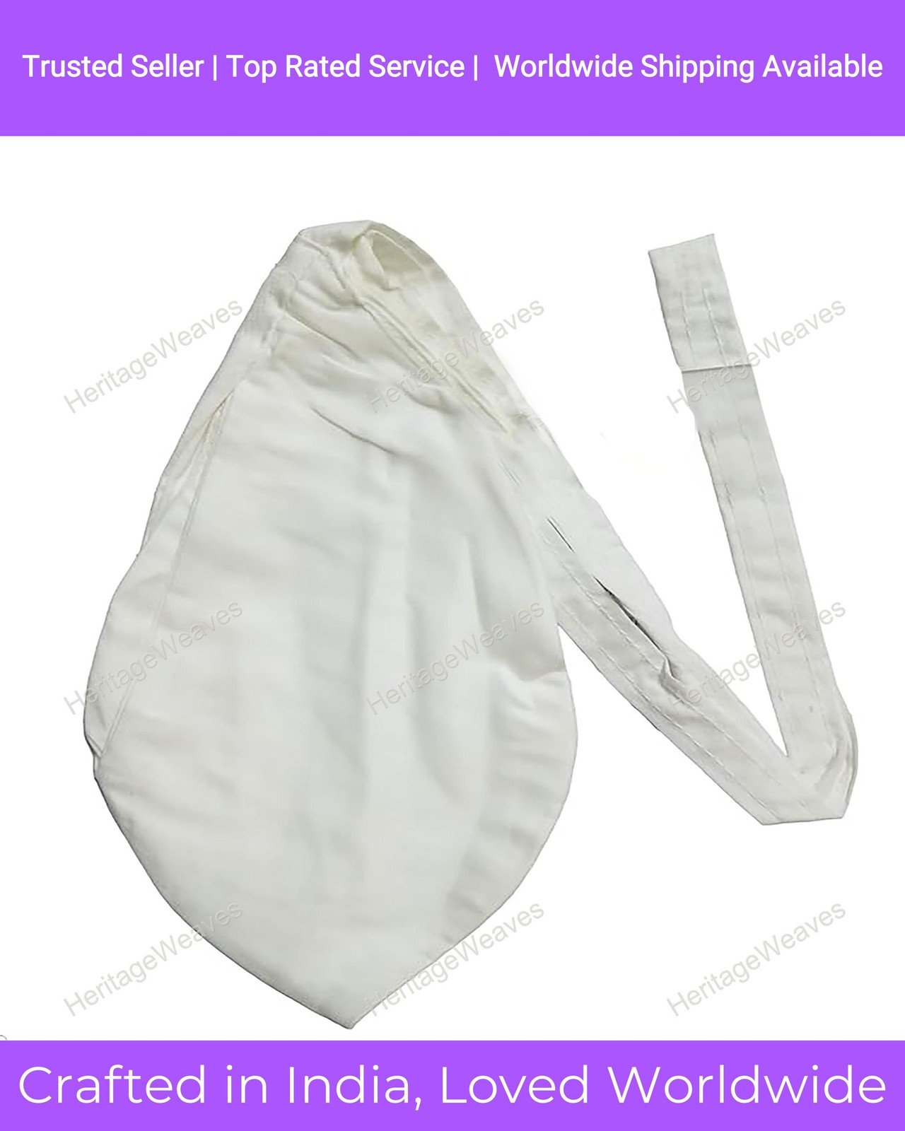 New 108 Beads Jaap Mala With White Gomukhi Bag Tulsi Jaap used in Hinduism