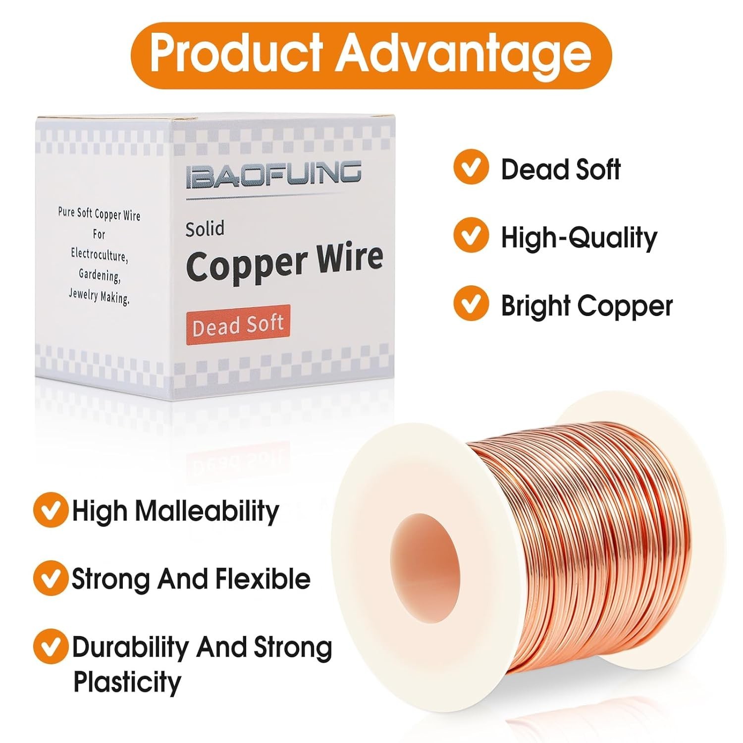 Copper Craft Wire 24 Gauge 0.5mm Diameter 853 Feet Jewelry Jewelry Making