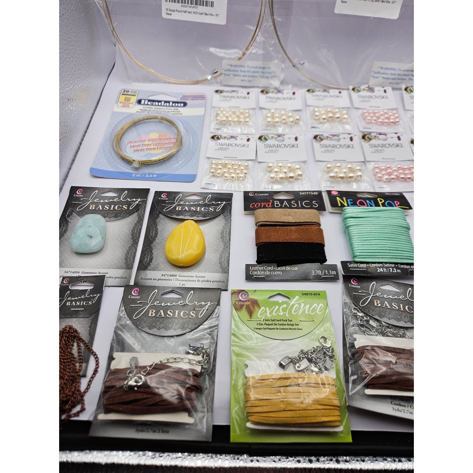 Huge Jewelry Making Mix Lot – 100% Brand New – Swarovski, Beadalon, Cousin