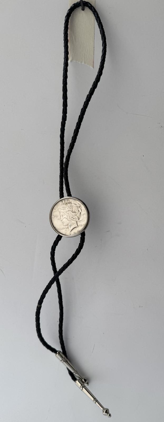 Vintage 1924 Peace Silver Dollar Bolo Tie – Western Cowboy Jewelry