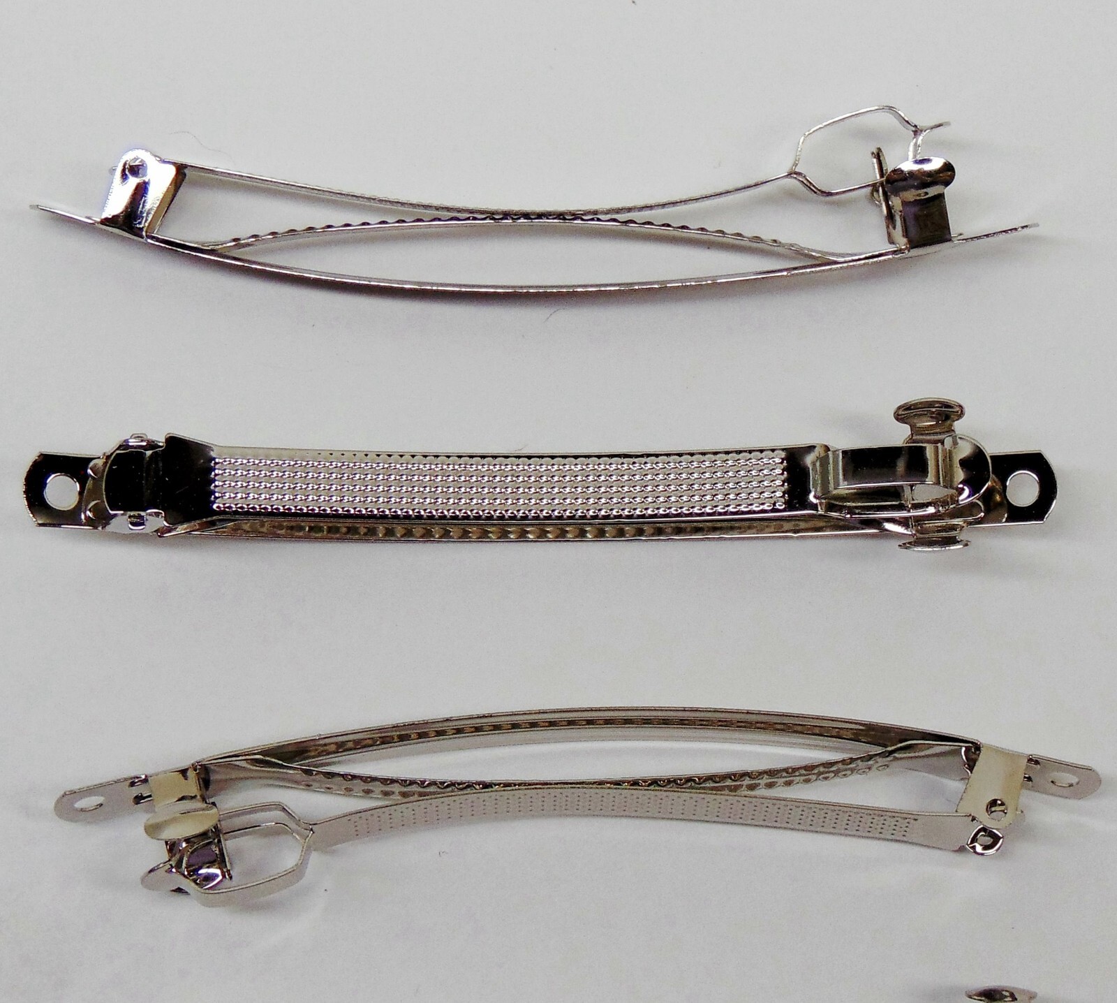 Hair BARRETTES Clips 4″  100mm French Style Nickel Silver Metal Blanks 10 to 100
