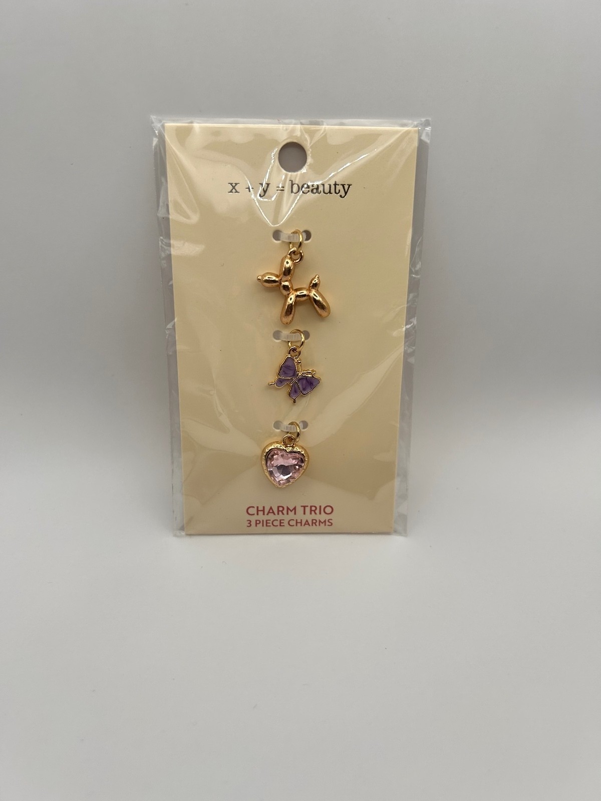 x+y beauty Charm Trio 3 Piece Charms Set