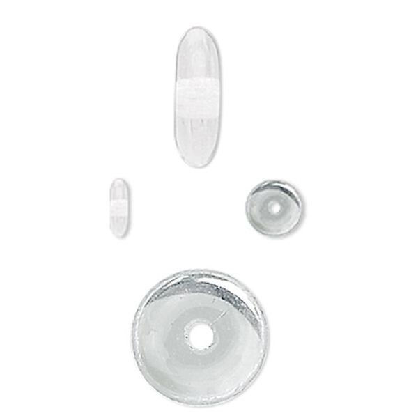100 Clear Czech Pressed Glass 6mm Rondelle Disk Spacer Beads with 0.9-1mm Hole