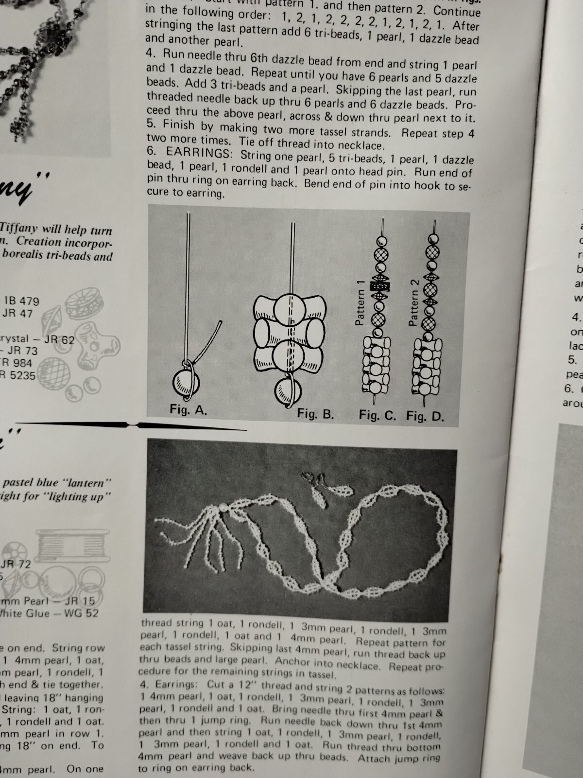Vintage “Beauty in Beading” Jewelry Making Craft Pattern Book 1972 HA-5