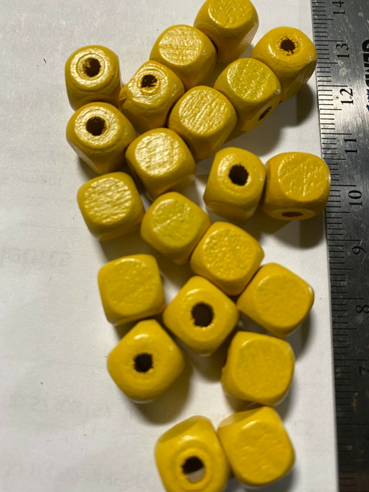 Wood Beads Cube Beads ***UPICK*** 10mm 5mm Wood Cube Beads