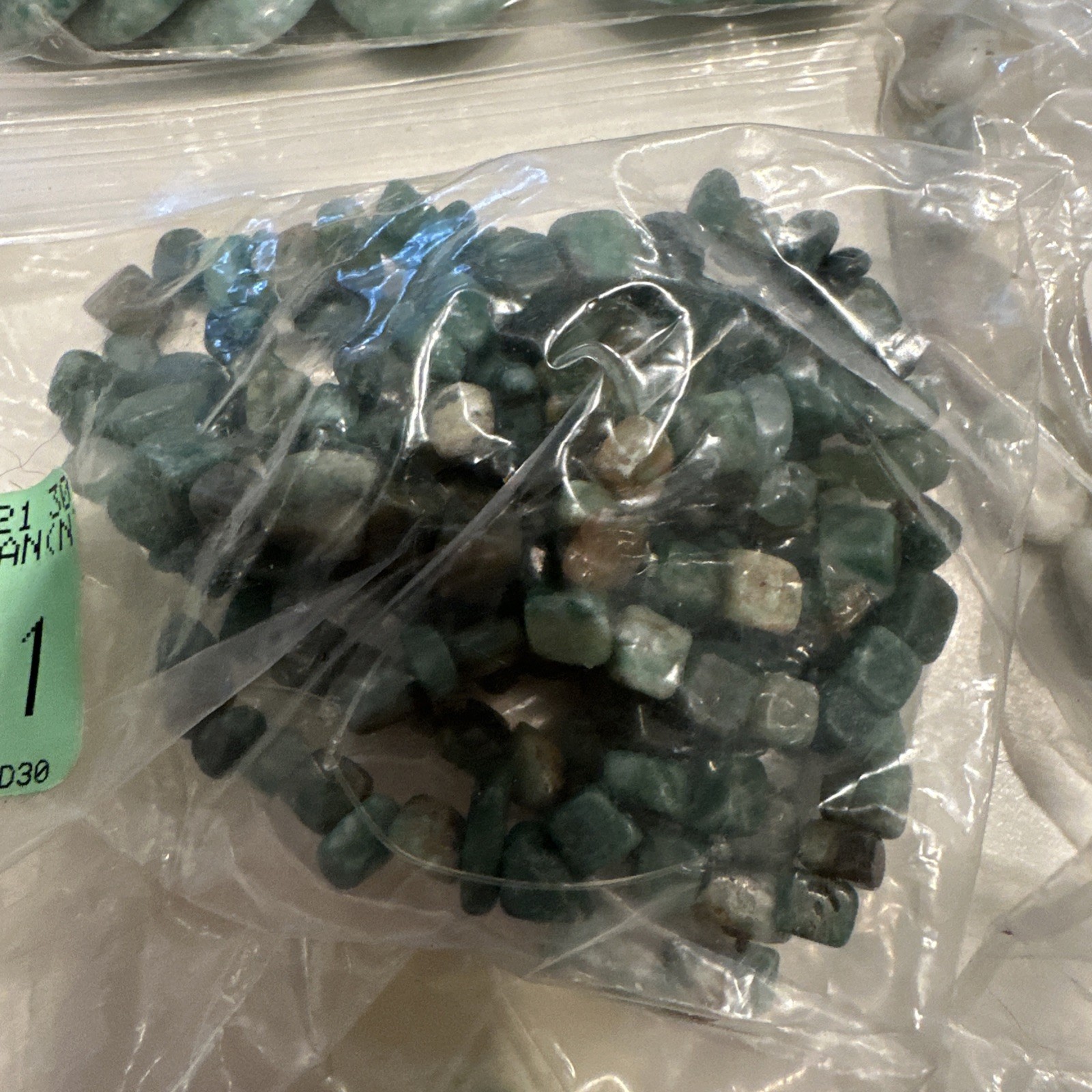 Fire Mountain Beads Green Jade 7 Bags Gems