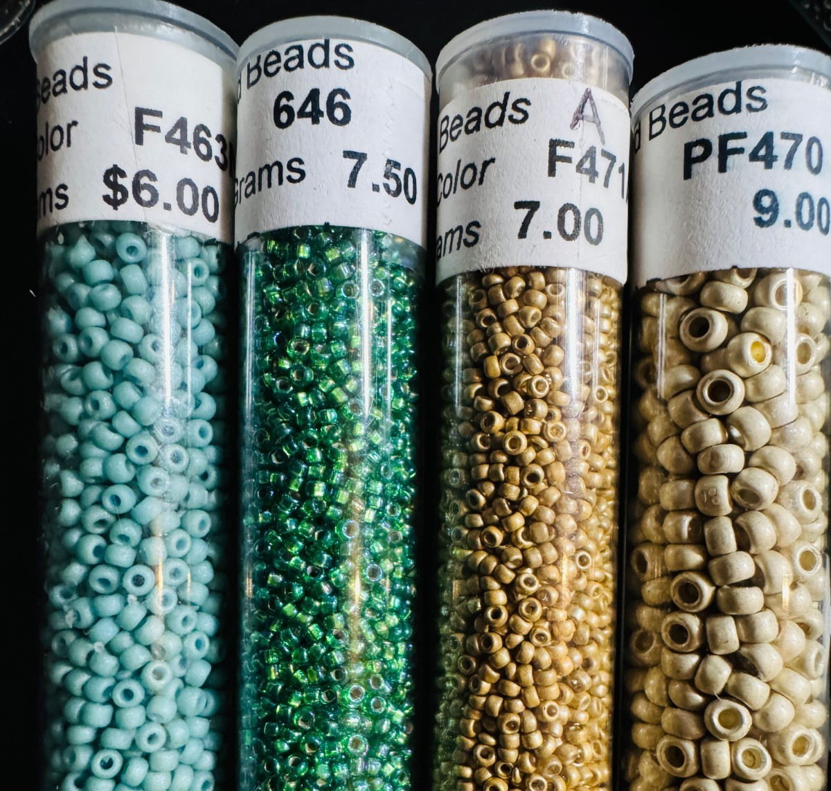 Glass Seed Bead Lot – 20 Tubes – Earth Jewel Mix – Different Sizes NOS