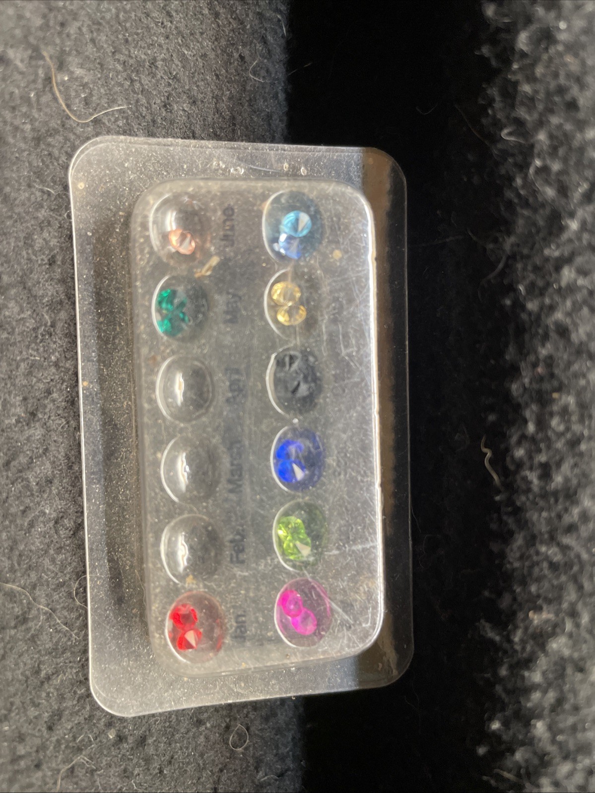 Lot of Story Locket Acrilic Birthstones and Unknown Brand