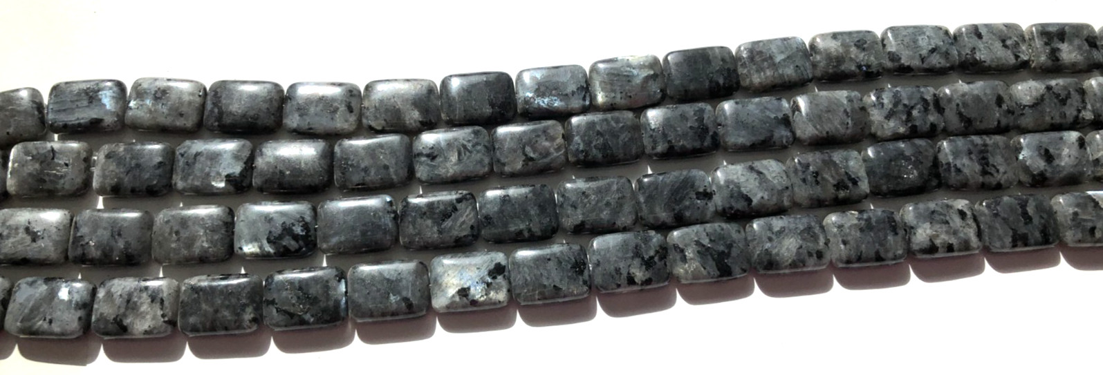 Natural Stone Labradorite 12x16mm Rectangle Tab (ONE 16″ strand)