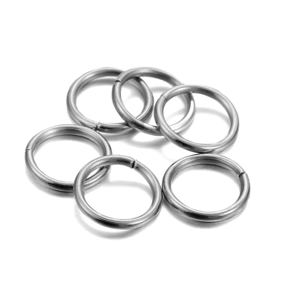 200pcs Stainless Steel Split Rings: 3–5mm Jump Rings for DIY Jewelry – NEW