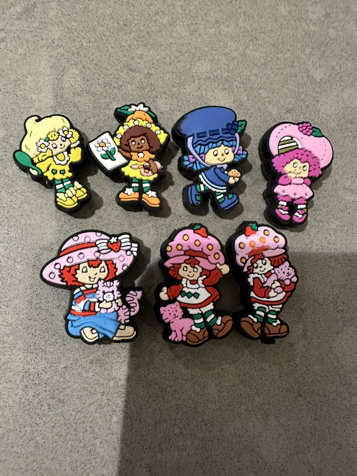7Pc Strawberry Girl and Friends Silicone Focal Beads for DIY Beadable Pens